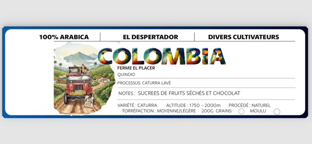 EL DESPERTADOR Café de Spécialité Colombien